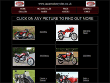 Tablet Screenshot of jawamotorcycles.co.uk
